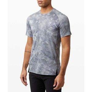 Lululemon Men's Always Agile T Shirt Short Sleeve Activewear Tie Dye Size Large